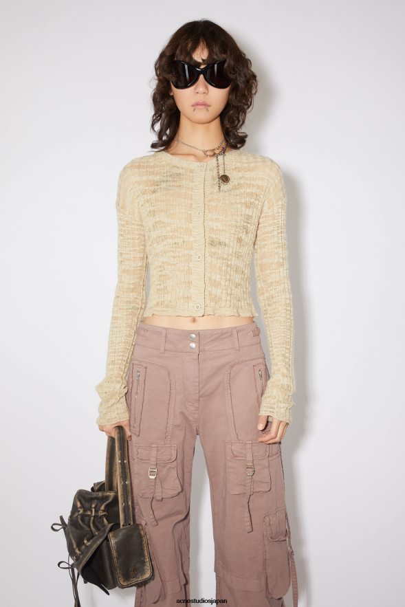 Acne Studios リブニット オールインワン イエロー XS 新品 Acne Studios リブニット オールインワン イエロー XS 新品